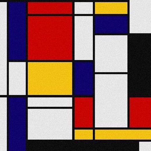 Mondrian painting